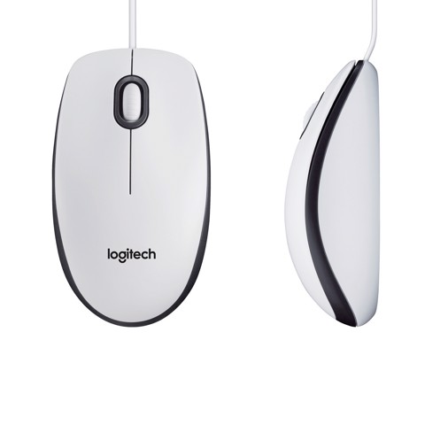 Logitech M100 mouse a filo (bianco)