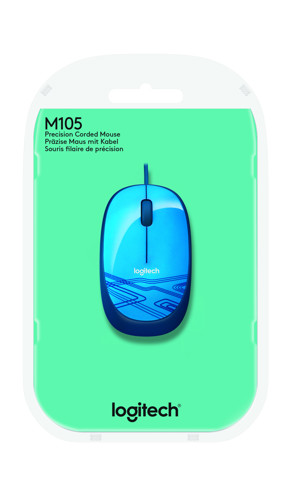 Logitech M105 mouse Ambidestro USB tipo A Ottico