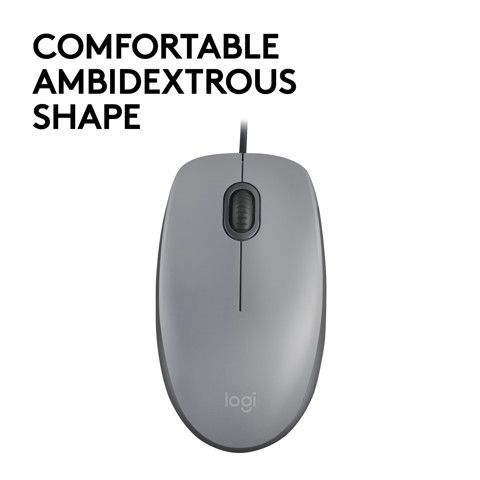 Logitech M110 mouse Ambidestro USB tipo A Ottico 1000 DPI