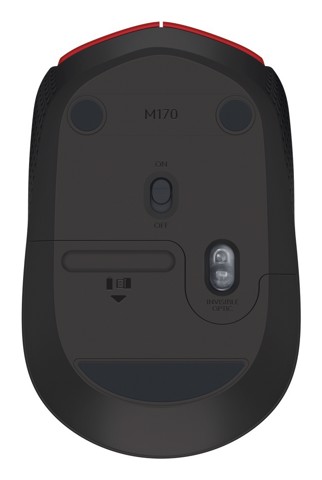 Logitech M171 mouse wireless (rosso)