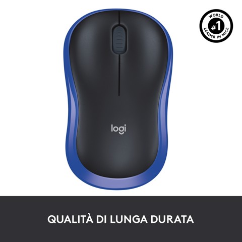 Logitech M185 mouse wireless (blu)