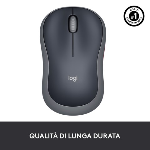 Logitech M185 mouse wireless (nero)