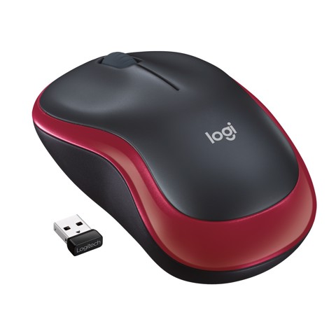 Logitech M185 mouse wireless (rosso)