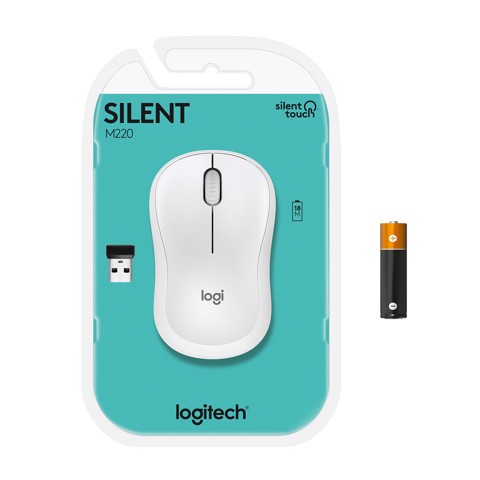 Logitech M220 SILENT mouse Ambidestro RF Wireless Ottico 1000 DPI
