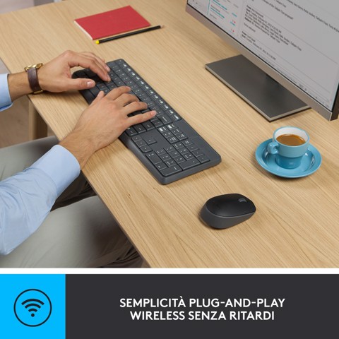 Logitech MK235 Combo Tastiera e Mouse Wireless