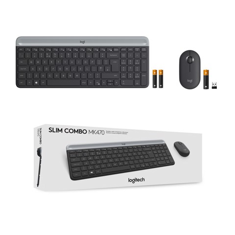 Logitech MK470 Kit Mouse e Tastiera Wireless