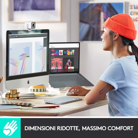 Logitech MX Keys Mini per Mac Tastiera Wireless, Minimal, Compatta, Bluetooth, Tasti Retroilluminati, USB-C, Digitazione Tattile, Compatibile con Apple macOS, iPad OS, in Metallo