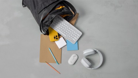 Logitech Pebble 2 M350s mouse Bluetooth (bianco)