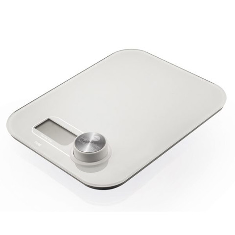 Macom Bilancia da cucina elettronica con funzionamento senza batterie Bianco Superficie piana Rettangolo