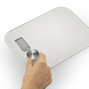 Macom Bilancia da cucina elettronica con funzionamento senza batterie Bianco Superficie piana Rettangolo
