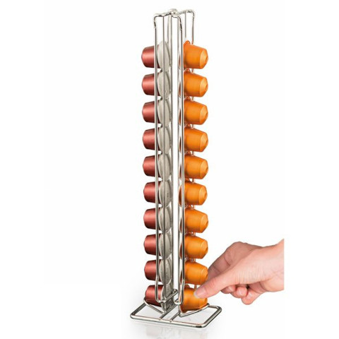 Macom Contenitore 20 capsule Nespresso in acciaio