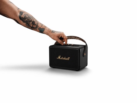 Marshall Kilburn II Altoparlante portatile stereo Nero, Ottone 36 W