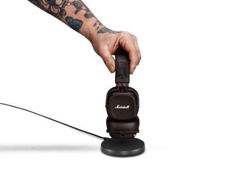 Marshall MAJOR IV Cuffie Con cavo e senza cavo A Padiglione MUSICA USB tipo-C Bluetooth Marrone