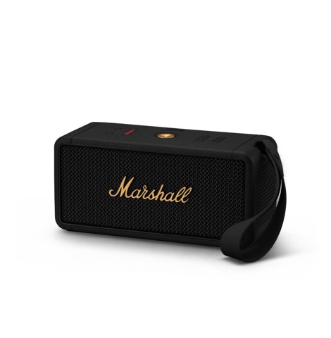 Marshall Middleton Altoparlante portatile stereo Nero, Ottone 50 W