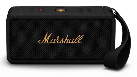 Marshall Middleton Altoparlante portatile stereo Nero, Ottone 50 W