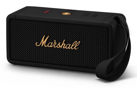 Marshall Middleton Altoparlante portatile stereo Nero, Ottone 50 W
