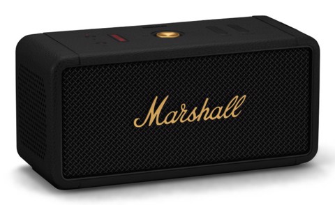 Marshall Middleton Altoparlante portatile stereo Nero, Ottone 50 W