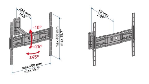 Meliconi CME ER400 139,7 cm (55") Nero