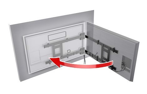Meliconi Flag TV 2,08 m (82") Nero