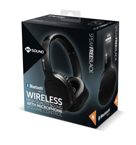 Meliconi MySound Speak FREE Cuffie Wireless A Padiglione Musica e Chiamate Bluetooth Nero
