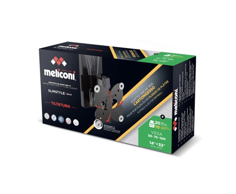 Meliconi SLIMSTYLE PLUS 100 ST CG 81,3 cm (32") Nero