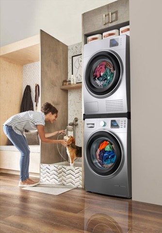 Meliconi Torre Noir Kit di sovrapposizione lavatrice asciugatrice