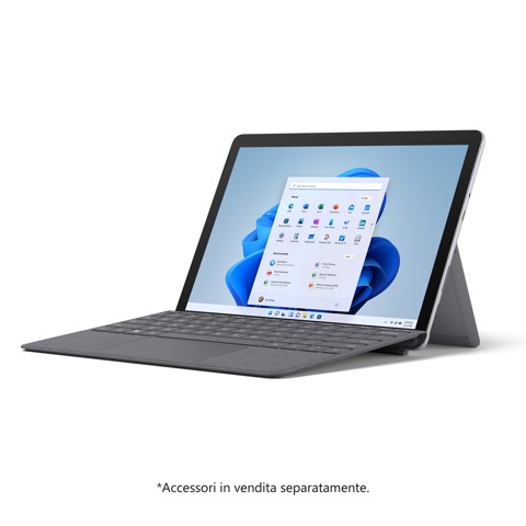Microsoft Surface Go 3 128 GB 26,7 cm (10.5") Intel® Core™ i3 di decima generazione 8 GB Wi-Fi 6 (802.11ax) Windows 11 Home in S mode Platino