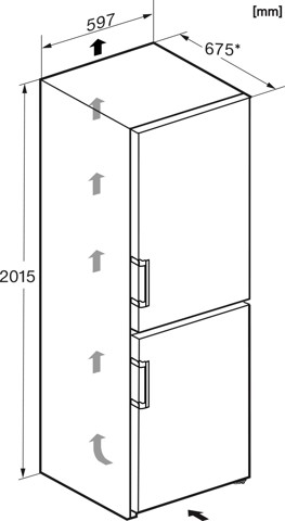 Miele 12430860 frigorifero con congelatore Libera installazione 371 L Nero