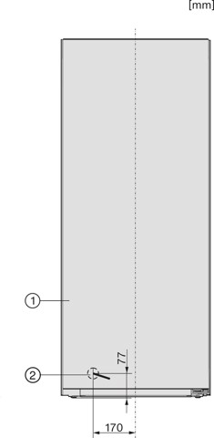 Miele 12431410 congelatore Congelatore verticale Libera installazione 200 L Bianco