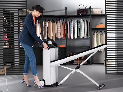 Miele B 4312 FashionMaster Stazione di stiro a vapore pressurizzato 1,25 L Piastra a nido d'ape Antracite, Grigio