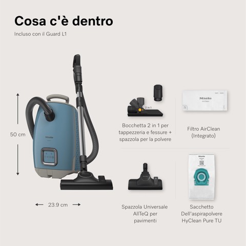 Miele Guard L1 3,5 L A cilindro Secco 890 W Sacchetto per la polvere