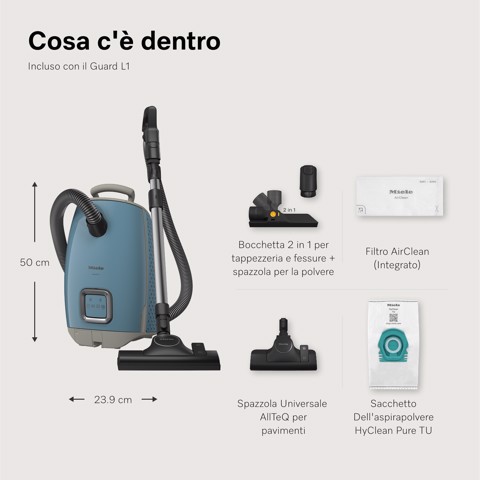 Miele Guard L1 3,5 L A cilindro Secco 890 W Sacchetto per la polvere