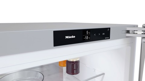 Miele KFN 4795 AD Libera installazione 371 L A Argento, Acciaio inossidabile
