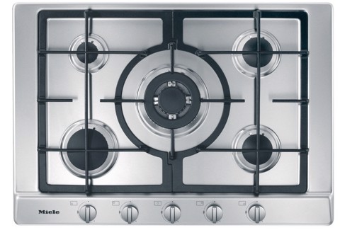 Miele KM 2033 G Acciaio inox Da incasso 75 cm Gas 5 Fornello(i)