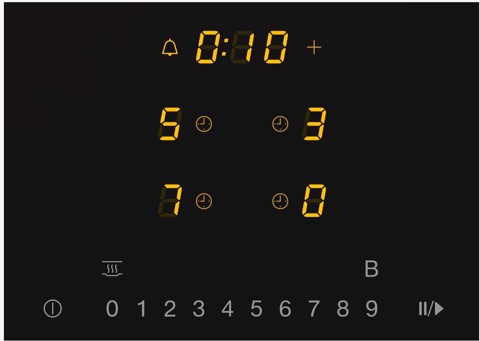 Miele KM 7221 FR piano cottura Nero Da incasso 62.6 cm Piano cottura a induzione 4 Fornello(i)