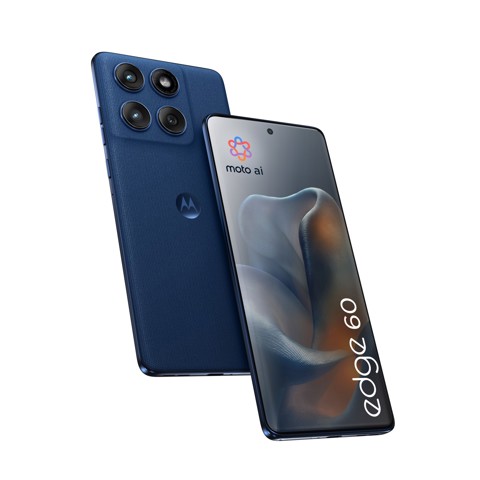 Motorola edge 60 con Moto AI (8/256GB, Fotocamera 50+50+10MP, selfie 50MP, Display 6.67" pOLED 120Hz, MediaTek Dimensity 24M, batteria 5200mAh, ricarica 68W, Android 15), PANTONE Gibraltar Sea
