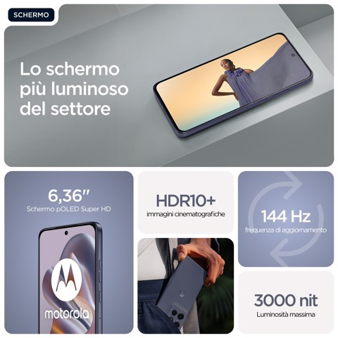 Motorola edge 60 Neo 16,1 cm (6.36") Doppia SIM Android 15 5G USB tipo-C 8 GB 256 GB 5000 mAh Grigio