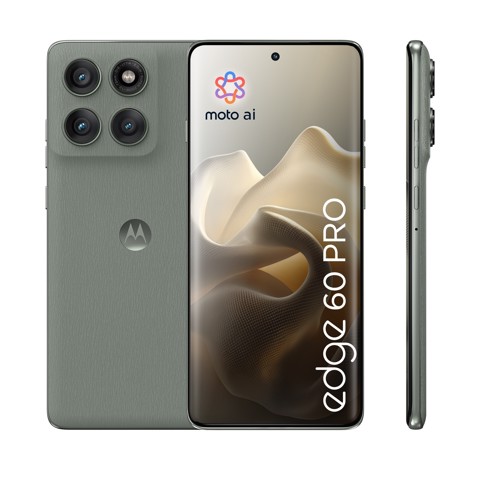 Motorola edge 60 pro con Moto AI (12/512GB, Fotocamera 50+50+10MP, selfie 50MP, Display 6.67" pOLED 120Hz, MediaTek Dimensity 8350, batteria 6000mAh, ricarica 90W, Android 15), PANTONE Shadow