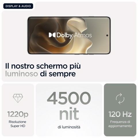 Motorola edge 60 pro con Moto AI (12/512GB, Fotocamera 50+50+10MP, selfie 50MP, Display 6.67" pOLED 120Hz, MediaTek Dimensity 8350, batteria 6000mAh, ricarica 90W, Android 15), PANTONE Shadow