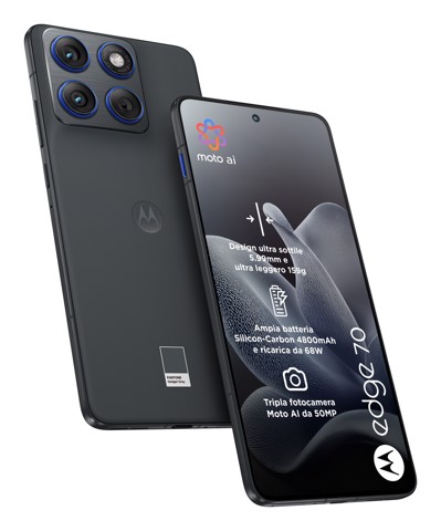 Motorola edge 70 17 cm (6.7") Doppia SIM Android 16.0 5G USB tipo-C 8 GB 256 GB 4800 mAh Grigio