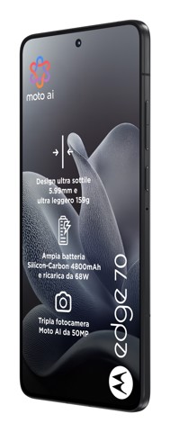 Motorola edge 70 17 cm (6.7") Doppia SIM Android 16.0 5G USB tipo-C 8 GB 256 GB 4800 mAh Grigio