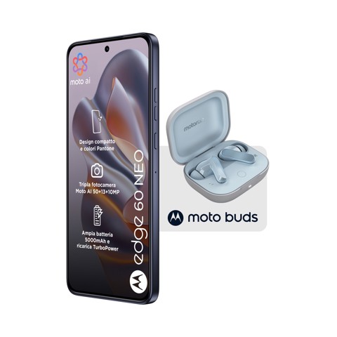 Motorola edge Pack 2x1 60 Neo 8/256 Grisaille + Moto Buds