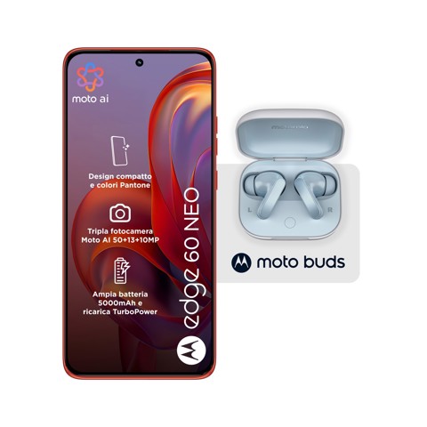 Motorola edge Pack 2x1 60 Neo 8/256 Poinciana + Moto Buds