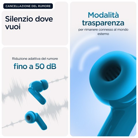 Motorola Moto Buds Bass Auricolare True Wireless Stereo (TWS) In-ear Musica e Chiamate Bluetooth Blu