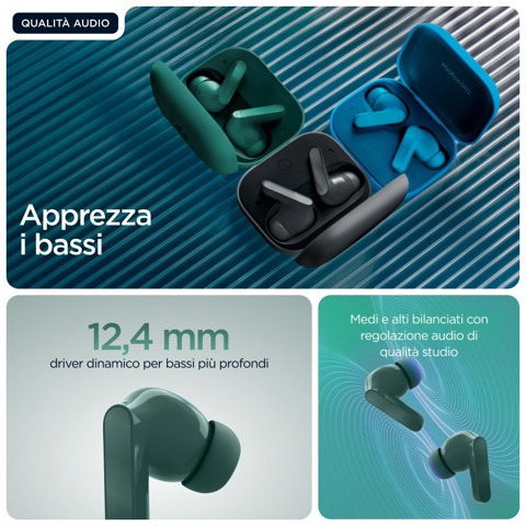 Motorola Moto Buds Bass Auricolare True Wireless Stereo (TWS) In-ear Musica e Chiamate Bluetooth Verde
