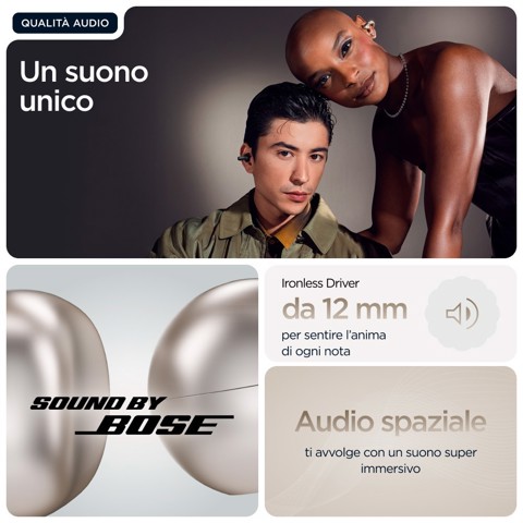 Motorola moto buds loop Cuffie Wireless In-ear Chiamate/Musica/Sport/Tutti i giorni Bluetooth Beige