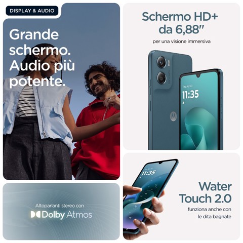 Motorola moto g06 17,5 cm (6.88") Doppia SIM Android 15 4G USB tipo-C 4 GB 128 GB 5200 mAh Blu