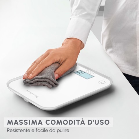 Moulinex BN50U0 bilancia da cucina Bianco Superficie piana Rettangolo Bilancia da cucina elettronica