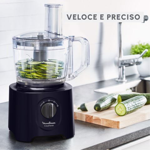 Moulinex Easy Force, Robot da Cucina, 4 Accessori, 15 Funzioni