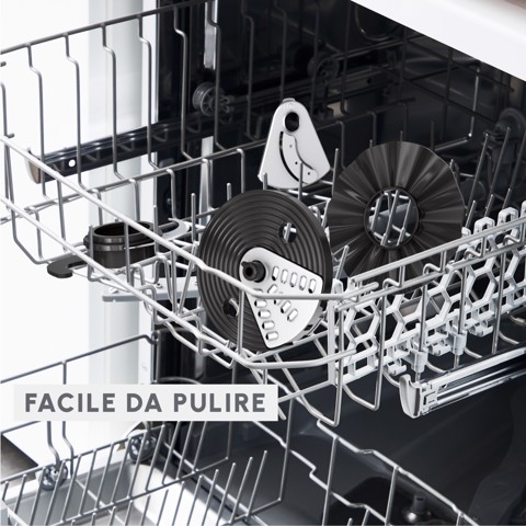 Moulinex FP242810 robot da cucina 800 W 2,4 L Nero, Trasparente
